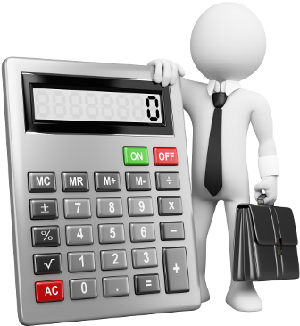 Calculator Png Clipart - 3d People Accountant (400x400), Png Download