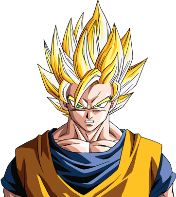 Saiyan-goku - Goku Hair Super Saiyan (416x408), Png Download