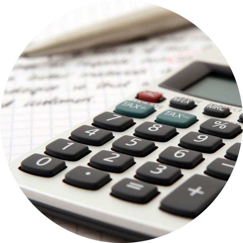 1 Calculator Circle - Excel Training Manual For Financial Professionals (800x800), Png Download
