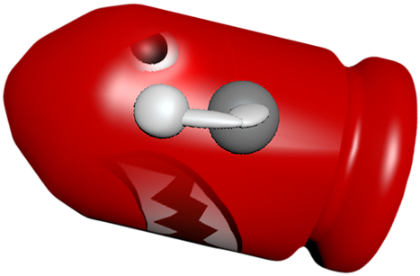 Red Bullet Bill Ammo Model Design - Illustration (640x313), Png Download