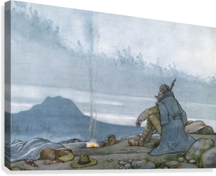 Illustration By W - Illustration By W Heath Robinson To The Poem The Song (429x349), Png Download