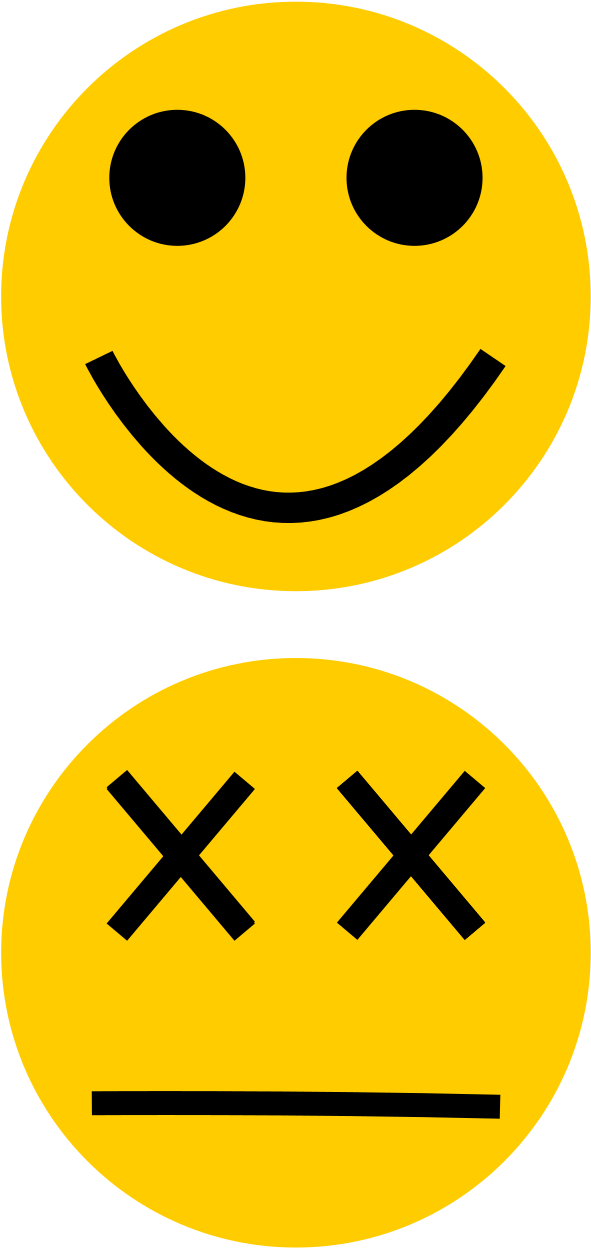 Big Image - Dead Face Clipart (1697x2400), Png Download