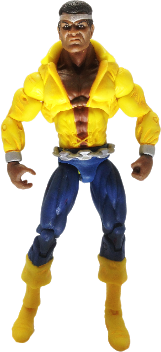 Luke Cage - Action Figure (614x1340), Png Download