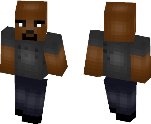 Marvel's Luke Cage [with Muscles] - Spiderman Ps4 Minecraft Skin (584x497), Png Download