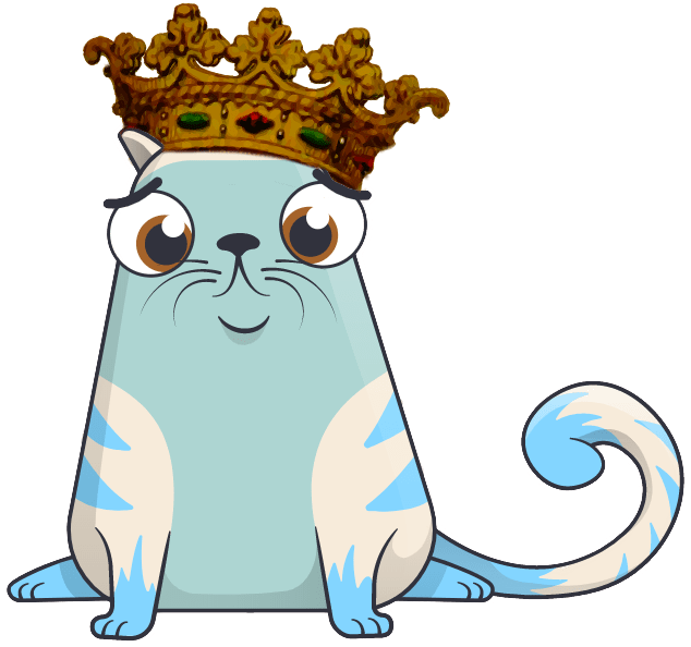 Cryptokitty Sad Crown Png - Cryptokitties (680x644), Png Download