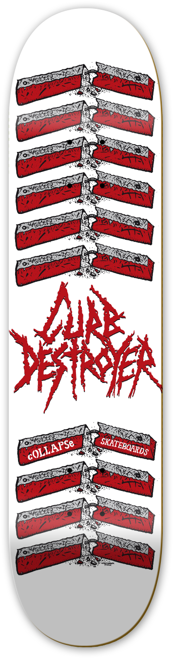 Curbdestroyer - Skateboard (711x1530), Png Download