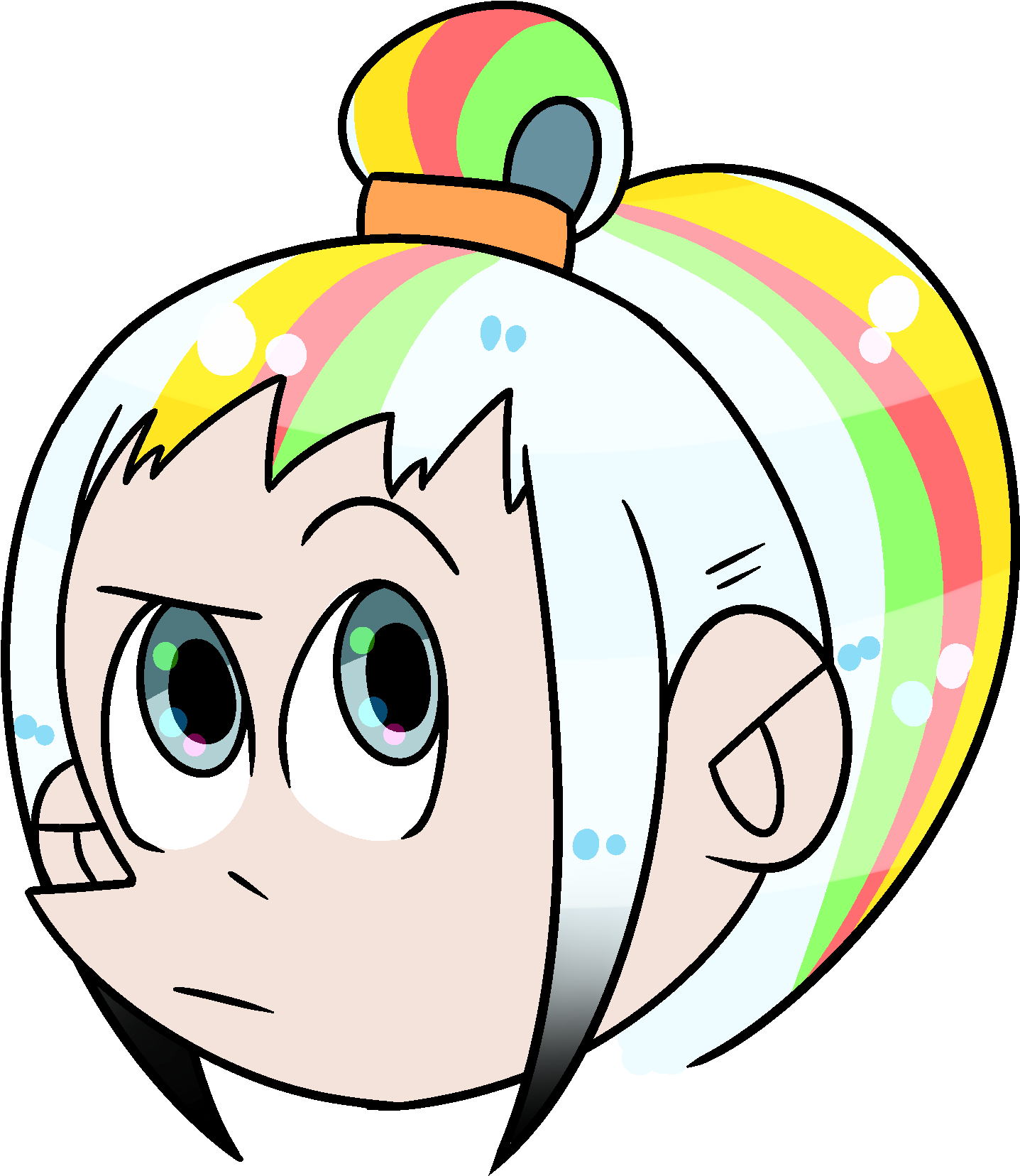 Guutto-headshot - Cartoon (1463x1668), Png Download