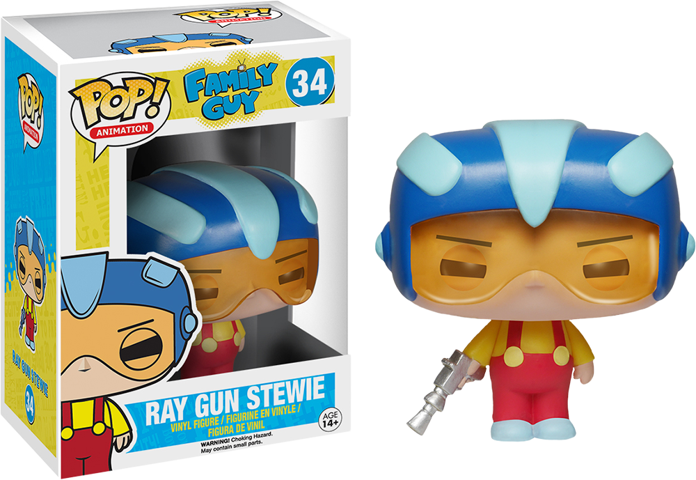 Ray Gun Stewie Griffin Pop Vinyl Figure - Family Guy Funko Pop (1000x689), Png Download
