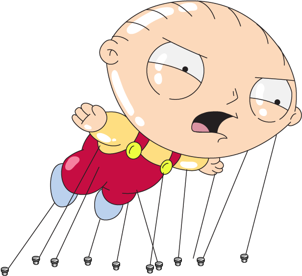 Decoration Stewie Thanksgiving Float - Cartoon (646x774), Png Download