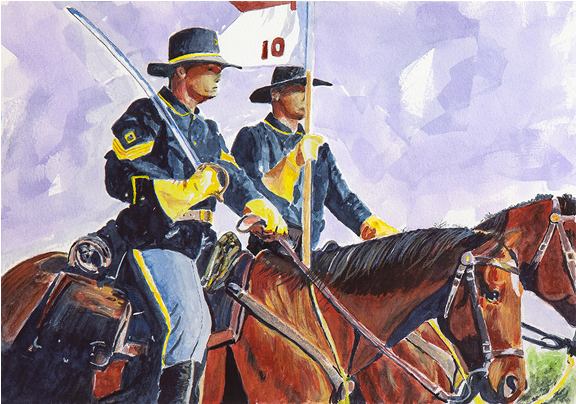 Watercolor On Paper - Native Americans In The United States (575x575), Png Download