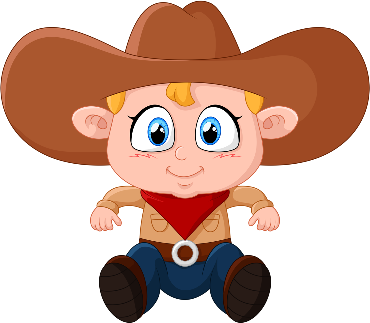 Cowgirl Clipart Kid - Cowboy (1280x1142), Png Download