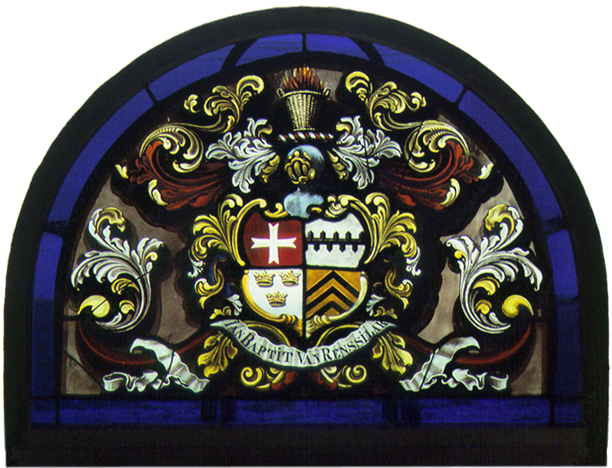 Rensselaer Stained Glass Round - Stained Glass Window Trasparent (888x670), Png Download