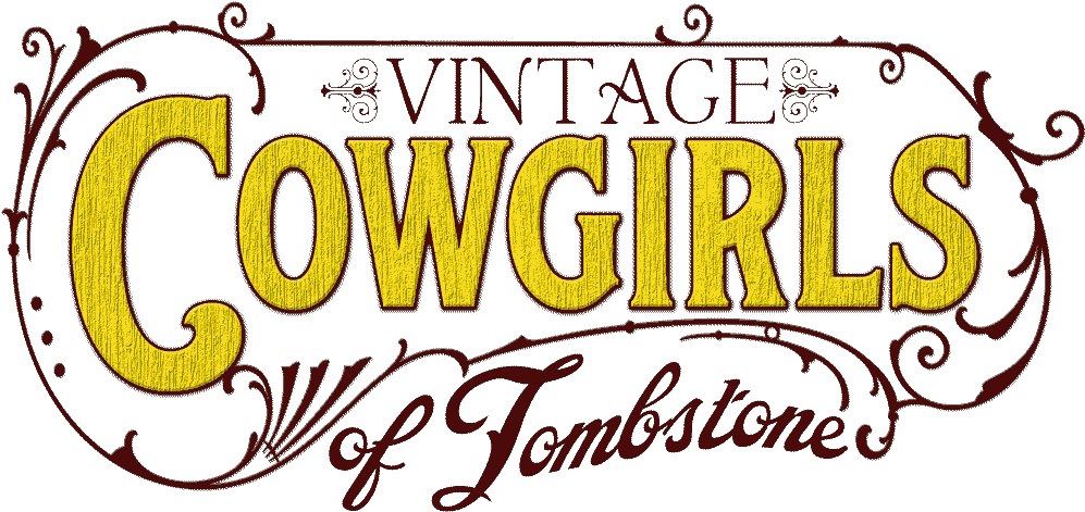 Vintage Cowgirls Of Tombstone (1000x487), Png Download