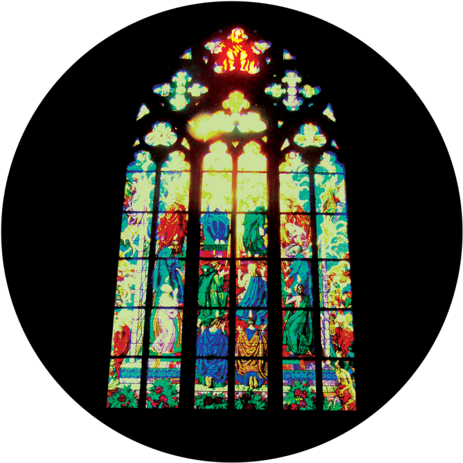 Stain Glass Window - St. Vitus Cathedral (800x800), Png Download