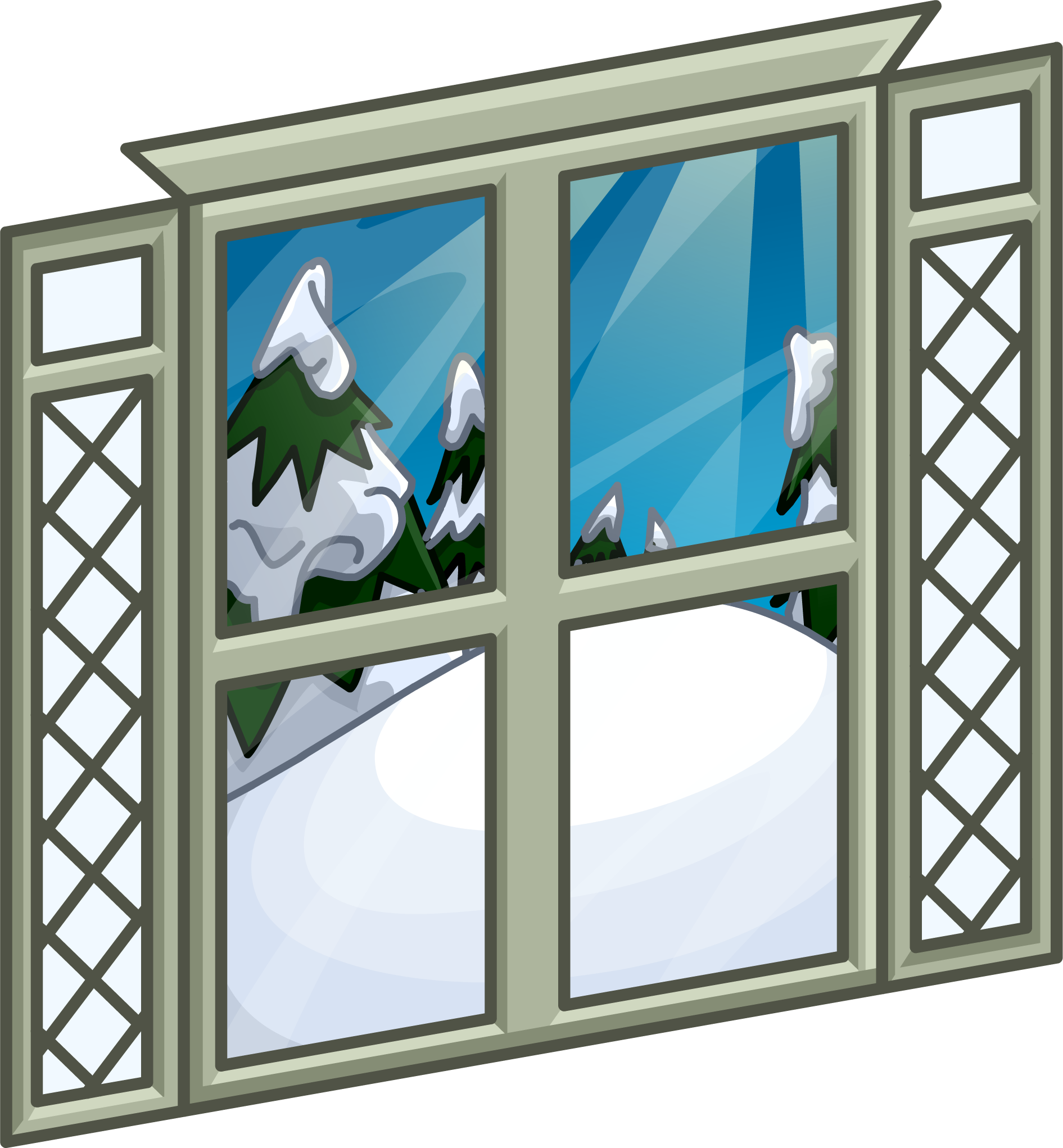 Multi-pane Window Sprite 004 - Daylighting (1891x2043), Png Download