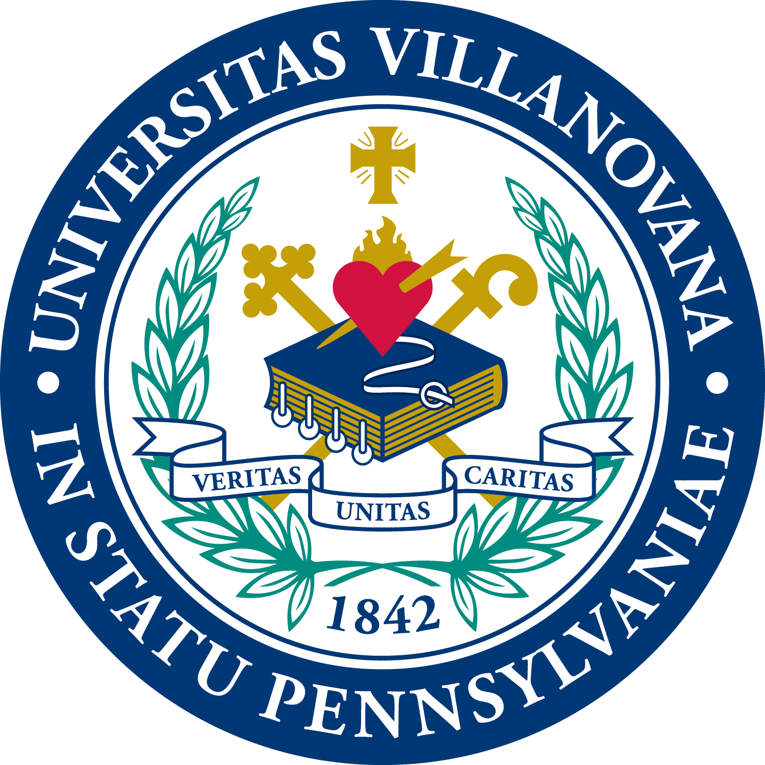 Full-color President's Seal - Villanova School Logo (1500x1500), Png Download