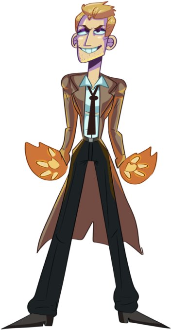 I'm So Hyped For The New Constantine Animated Show - Cartoon (500x699), Png Download