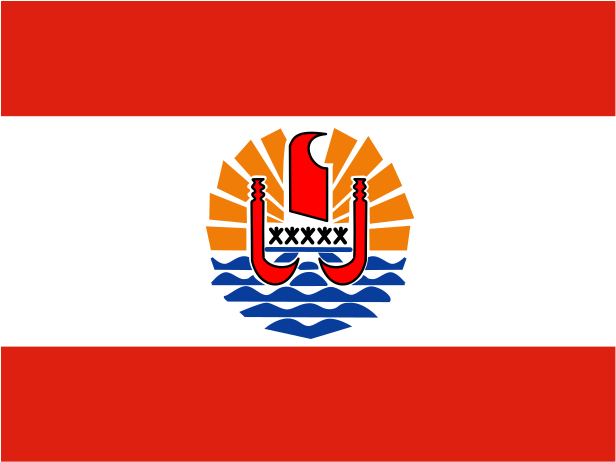Flag Of French Polynesia Logo Png Transparent - Tahiti Flag (2400x1800), Png Download