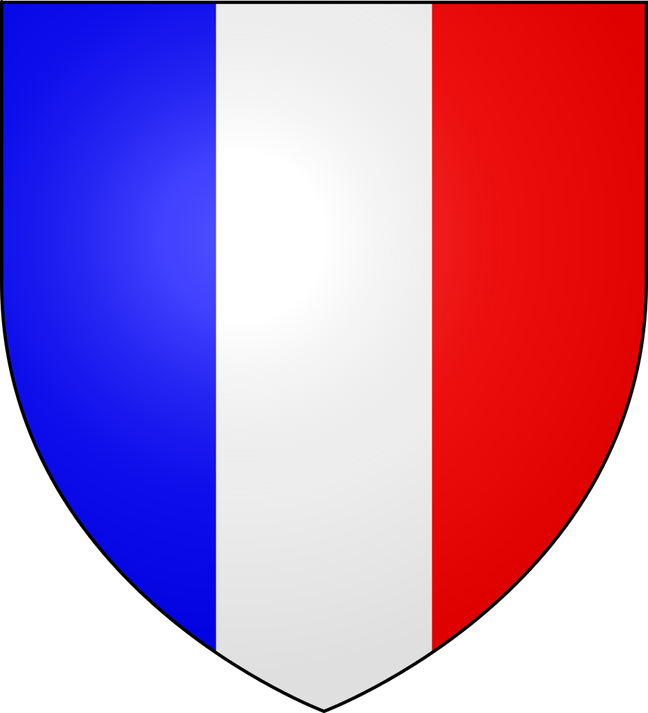 Blason Tricolore Fr - Blason Bleu Blanc Rouge (698x768), Png Download