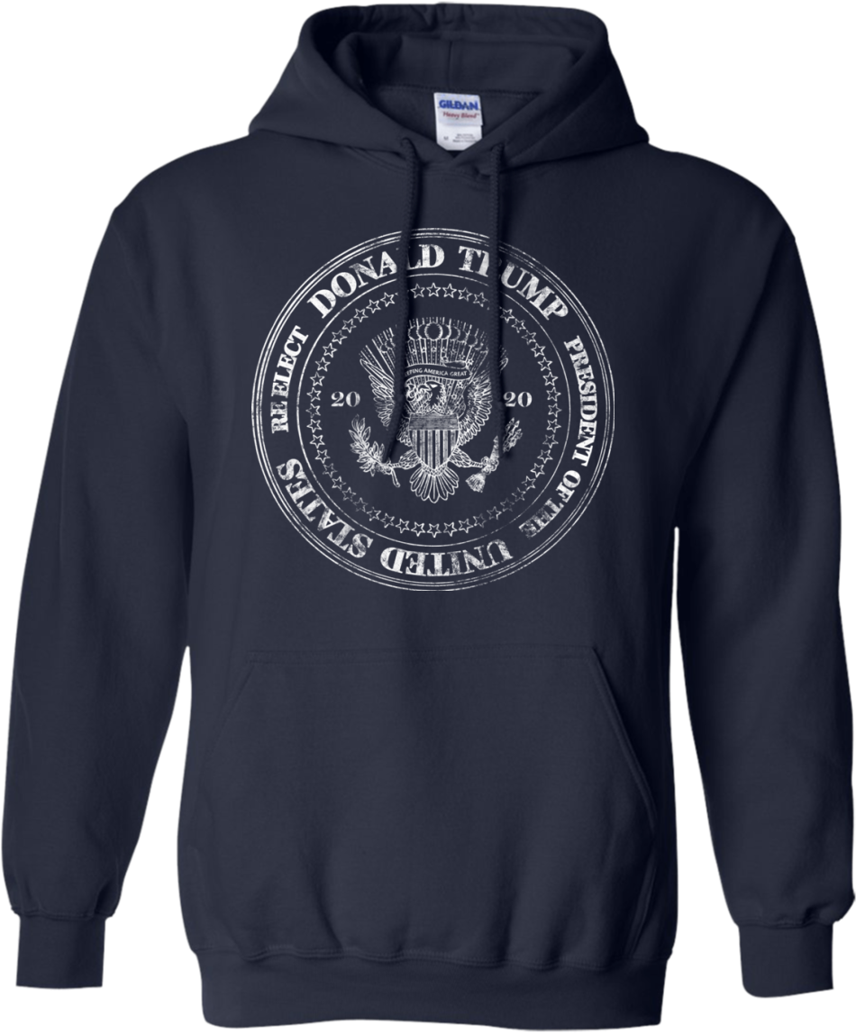 Re-elect Donald Trump Presidential Seal Hoodie - Shirt (1155x1155), Png Download