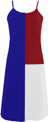 French Flag Alcestis Slip Dress - Slip Dress (500x500), Png Download