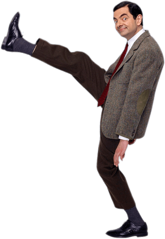 At The Movies - Mr Bean Standing Up (788x1024), Png Download
