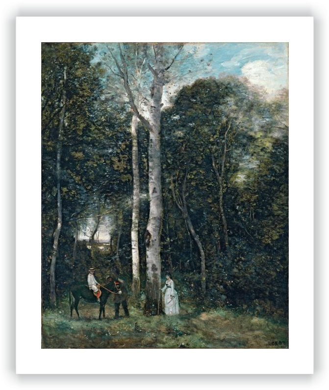 The Parc Des Lions At Port-marly - Giclée-druck: Corot's The Parc Des Lions (680x800), Png Download