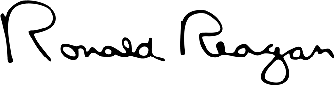 Includes Our Most Popular Reagan Memorabilia, Books - President Ronald Reagan Signature (750x217), Png Download