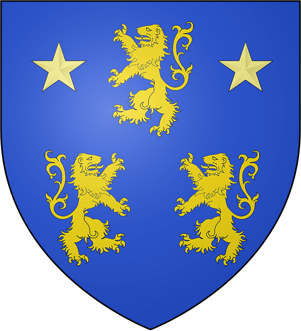 Blason Famille Grassoise Lions - Kosovo Coat Of Arms (600x660), Png Download