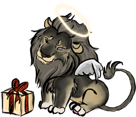 Lions - Cartoon (500x412), Png Download