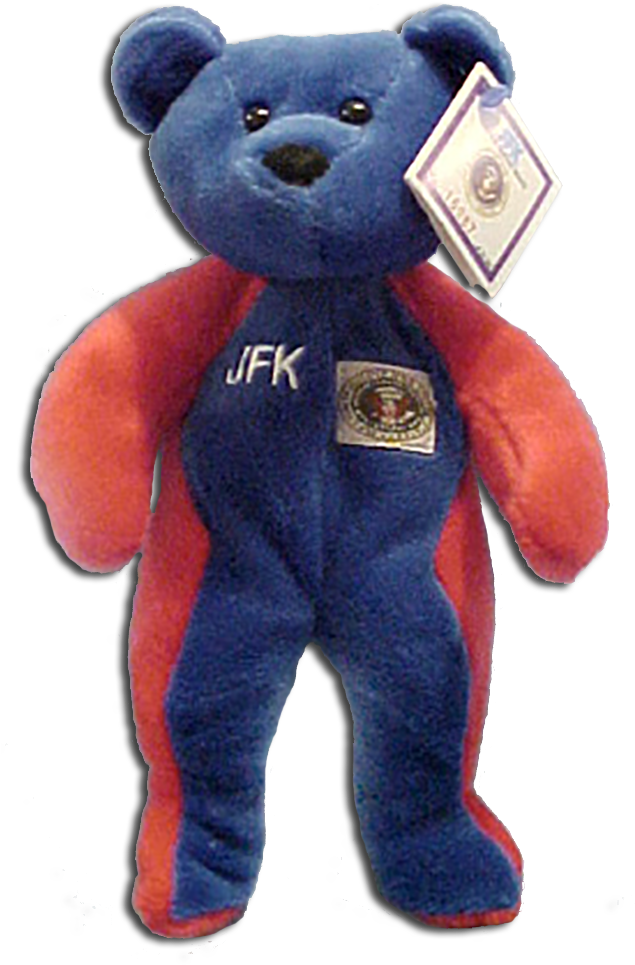 Jfk "the Presidential Bear" Plush Teddy Bear - Teddy Bear (634x1000), Png Download