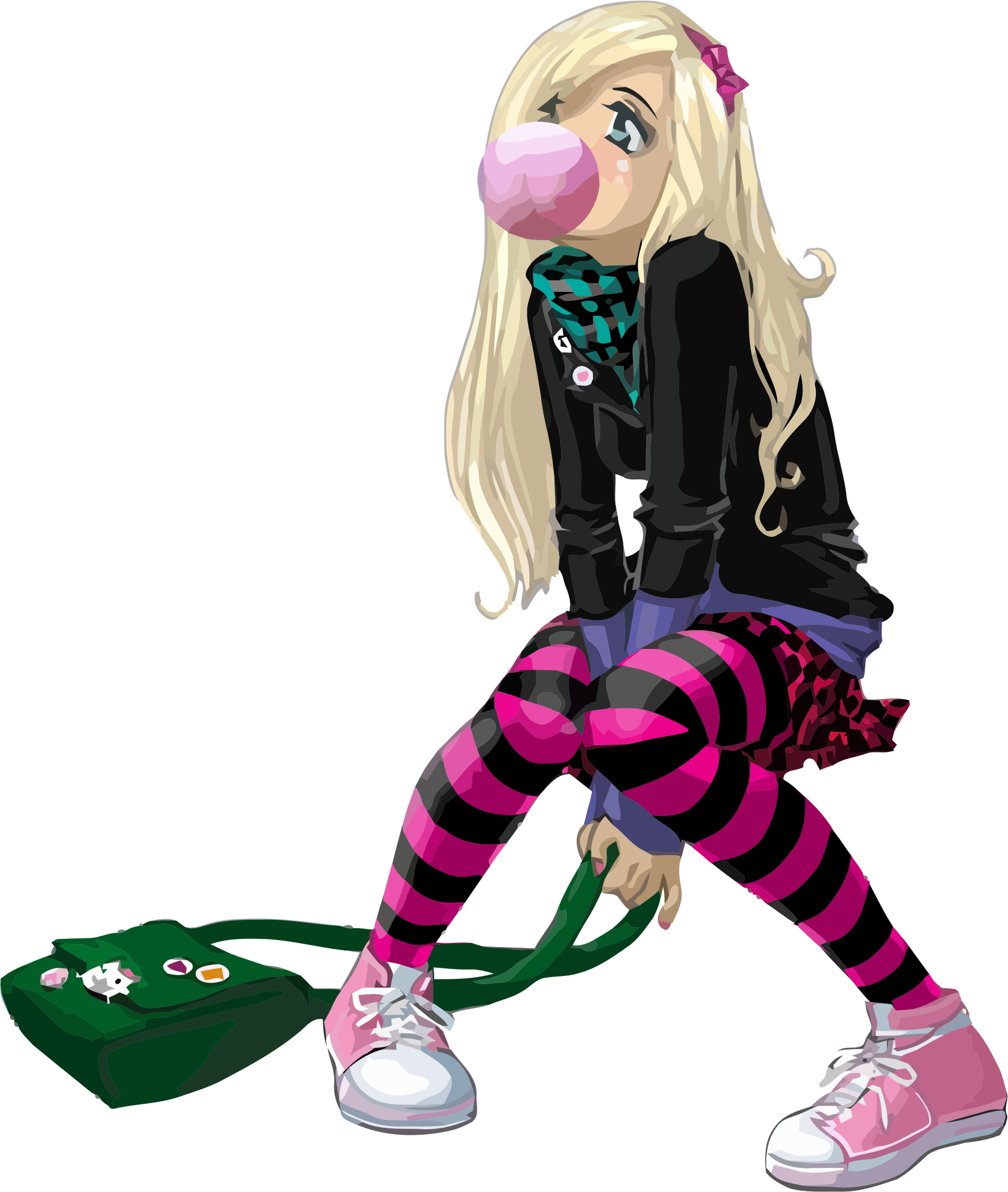 This Free Icons Png Design Of Emo Girl (1931x2283), Png Download