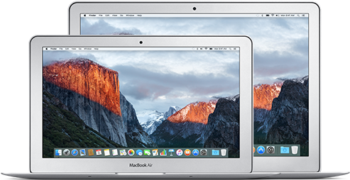 Macbook 12-inch Retina - Apple Macbook Air 11.6" - Core I5 1.6 Ghz - 4 Gb Ram (500x279), Png Download