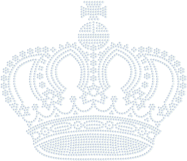 Cstar Motif Silver Crown Of King With Sequin Combination - Comarca Del Ebro (415x415), Png Download