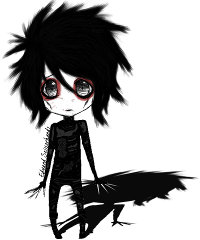 Drawn Emo Doll - Emos Desenhos Fofos (400x480), Png Download