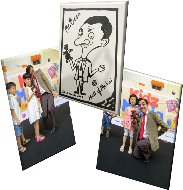 Bean Impersonator - Mall Of Medini (623x649), Png Download