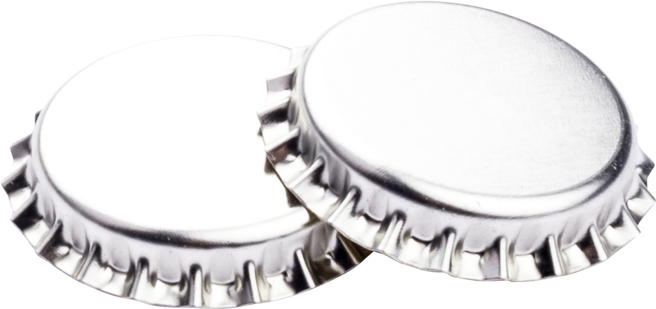 26mm Silver Crown Cap Photo - Circle (1000x1000), Png Download
