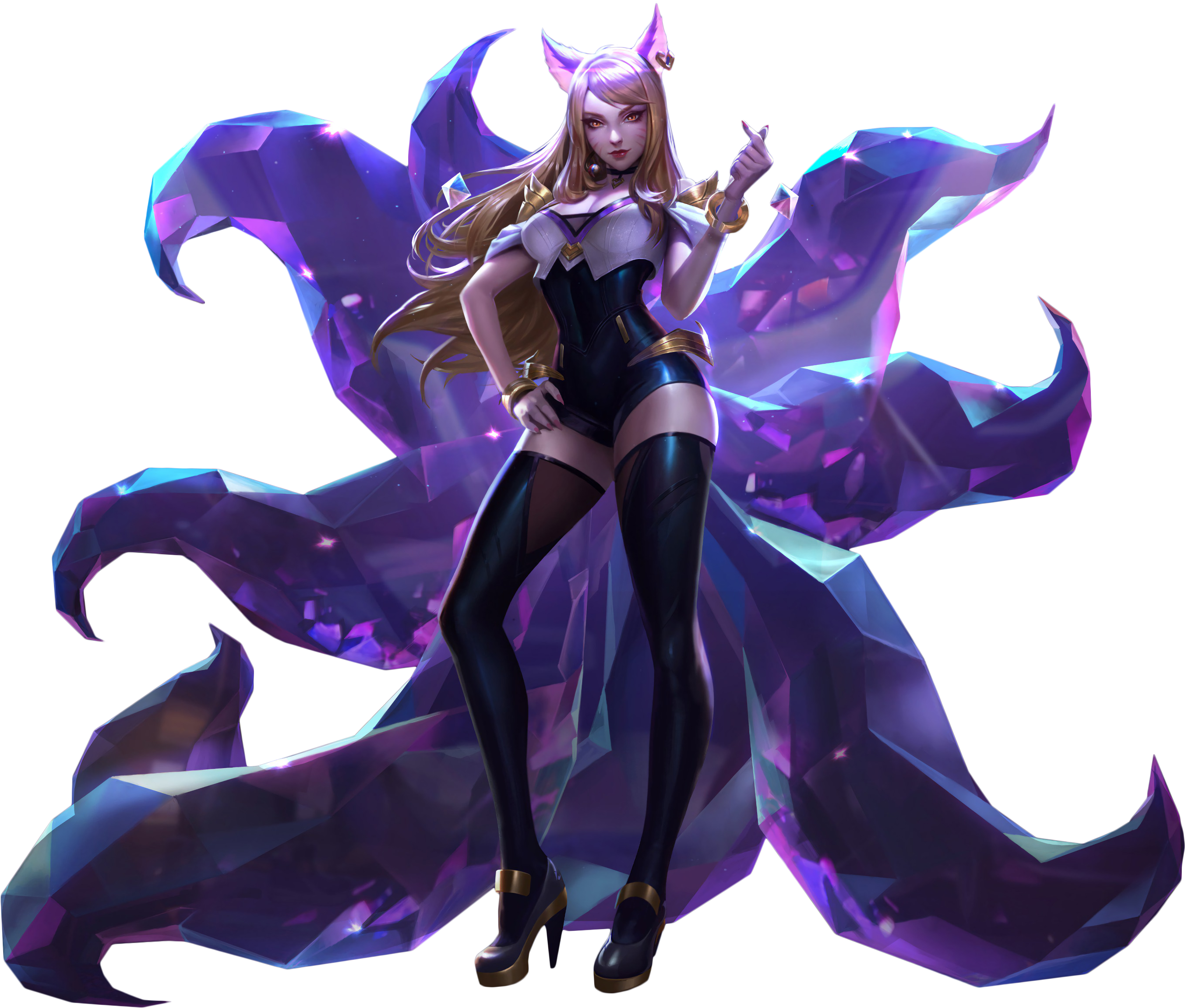 Kd/a Ahri Skin Png Image - Mythical Creature (4095x2398), Png Download