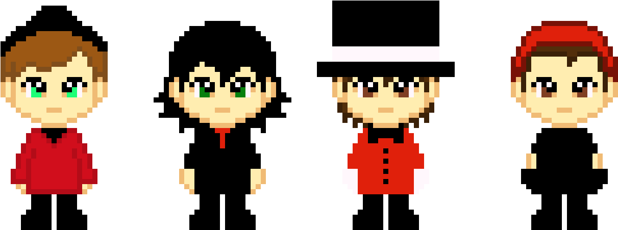 Emo Quartet (1400x620), Png Download