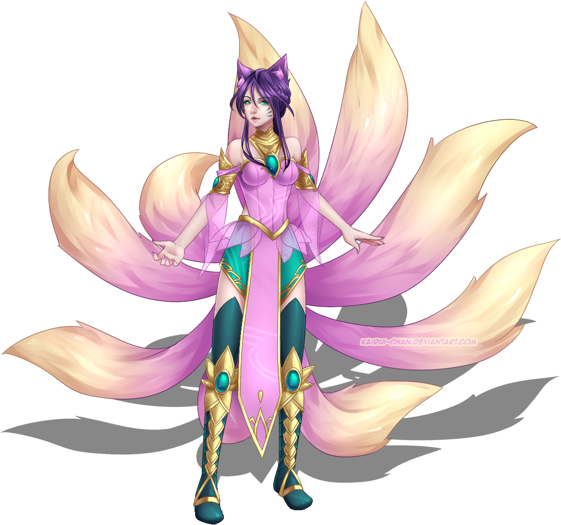 Order Of The Lotus Ahri Concept By Kairui-chan - Order Of The Lotus Concept (1136x1062), Png Download