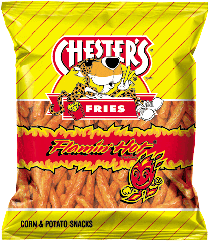 Chester's Fries Flamin' Hot - Chester's Flamin' Hot Fries - 7 Oz Bag (471x504), Png Download