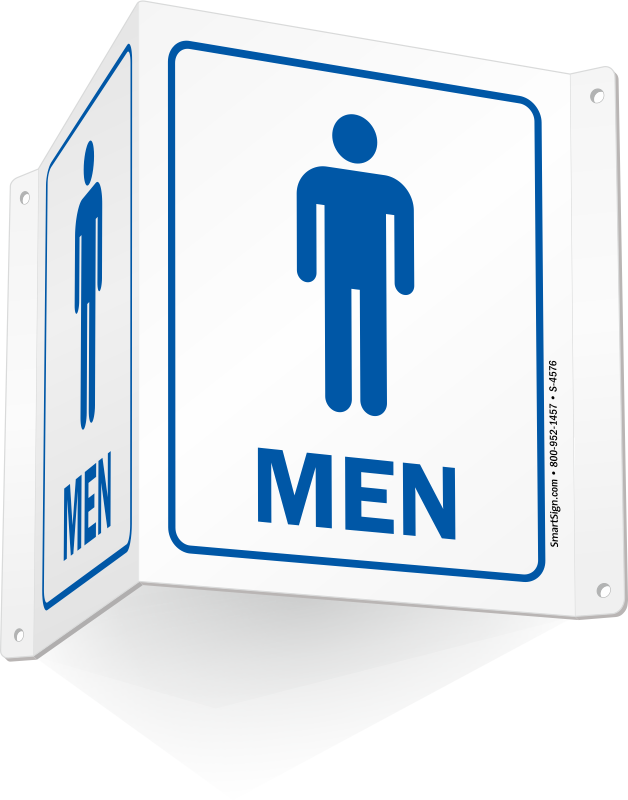 Zoom, Price, Buy - Projecting Restroom Signs (628x800), Png Download
