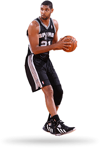 1495 - Tim Duncan Nba Png (440x700), Png Download