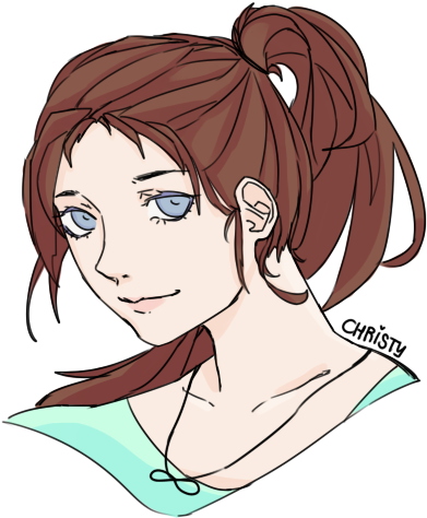 May's Oc - Cartoon (456x548), Png Download