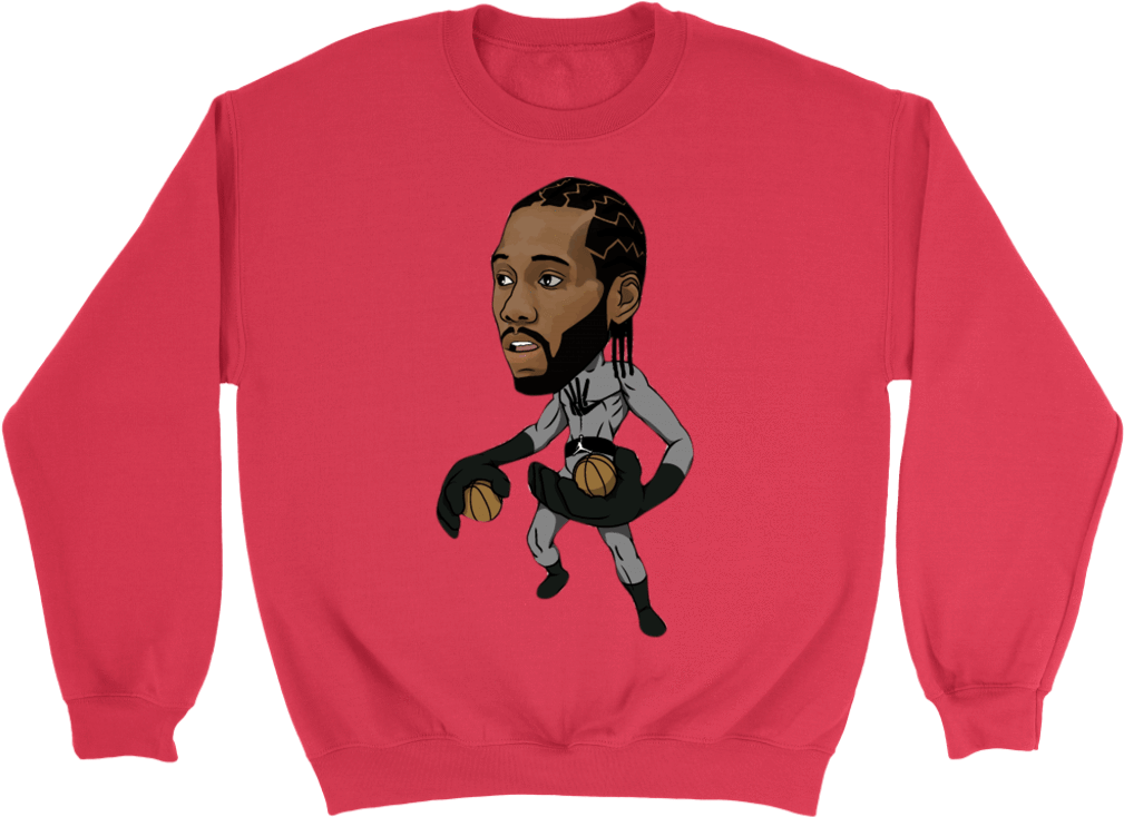 Crewneck Sweatshirt / Red / S Kawhi The Klaw Sweatshirt - Don T Let Your President Get Your Ass Whooped Hoodie (1024x1024), Png Download