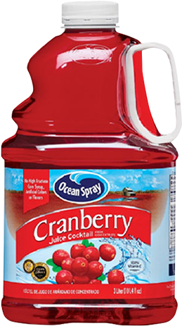 오션스프레이 크랜베리 주스 3l - Ocean Spray Cranberry Juice Cocktail - 64 Fl Oz Bottle (580x580), Png Download