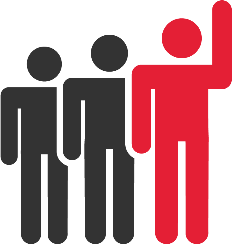 Demographic Icons Hand Raised (800x800), Png Download