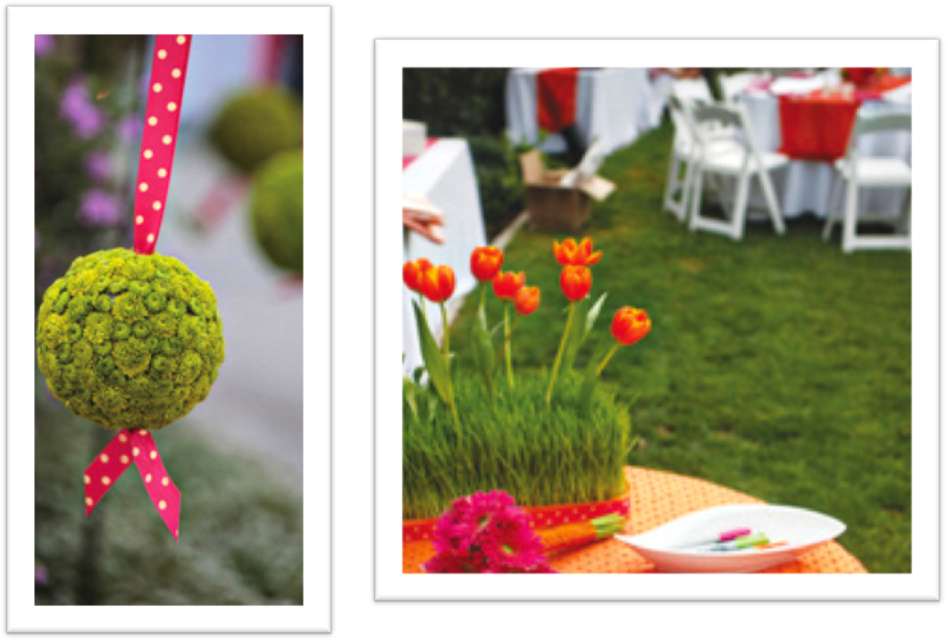 Flores Boda Detalle Verano - Pink And Orange Wedding (1065x723), Png Download