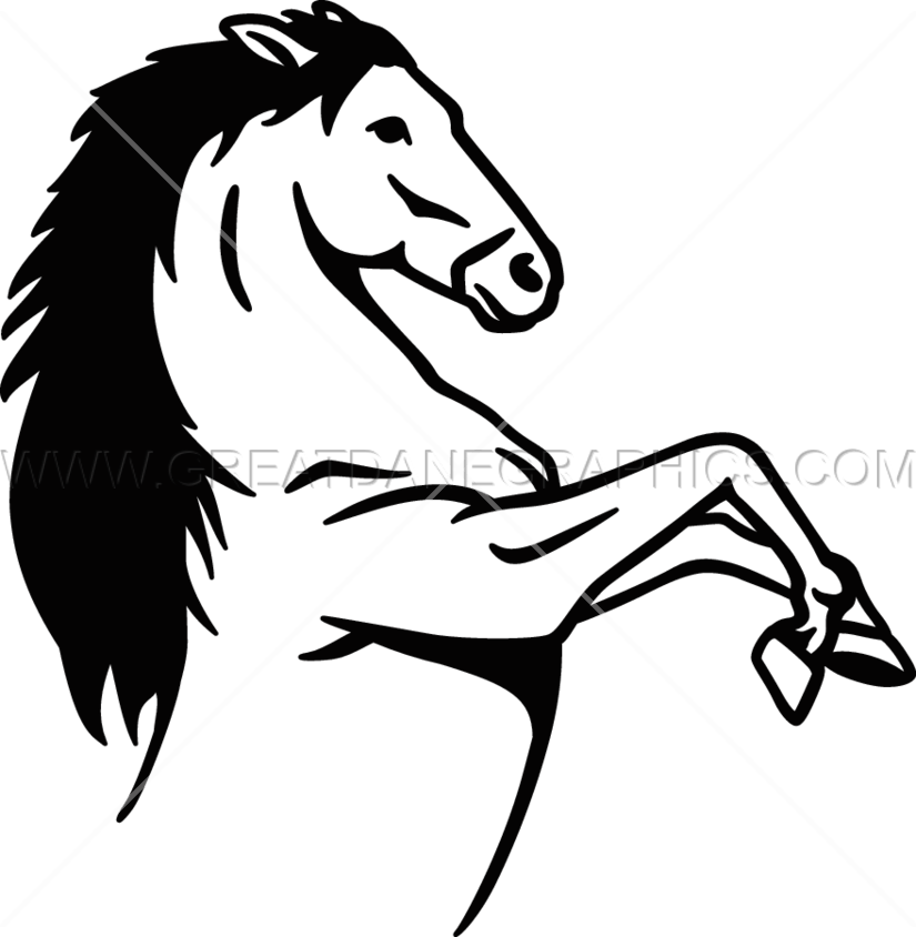 Banner Freeuse Stock Production Ready Artwork For T - Bronco Black And White Transparent (825x844), Png Download