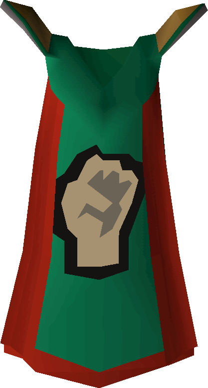 Strength Cape Detail - Attack Cape Osrs (417x777), Png Download
